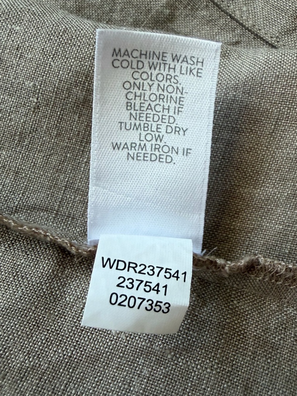 J. Jill Button Down Mini Linen Dress in Beige Neutral Tone / Boho Minimalist-XS - Picture 13 of 15